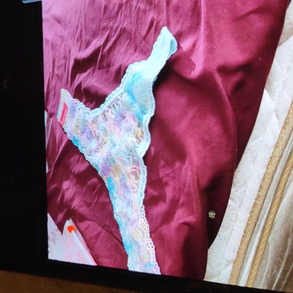 Exhilaration rainbow pantie thongs size large